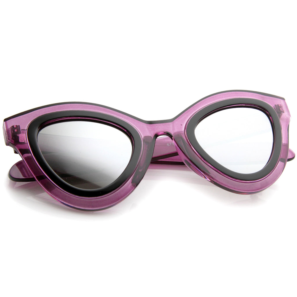 Pink-Black / Silver Mirror