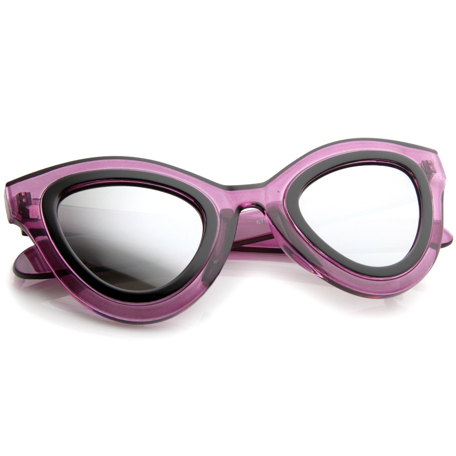 Pink-Black / Silver Mirror