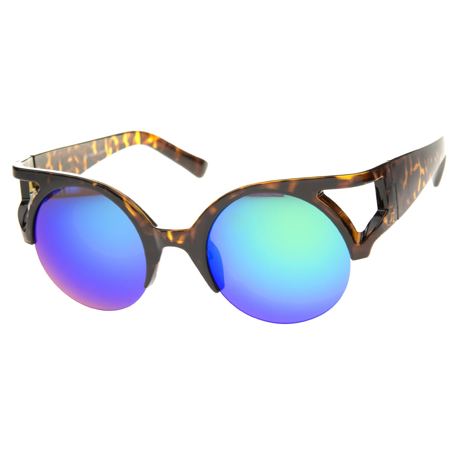 Orange-Tortoise / Green-Purple Mirror