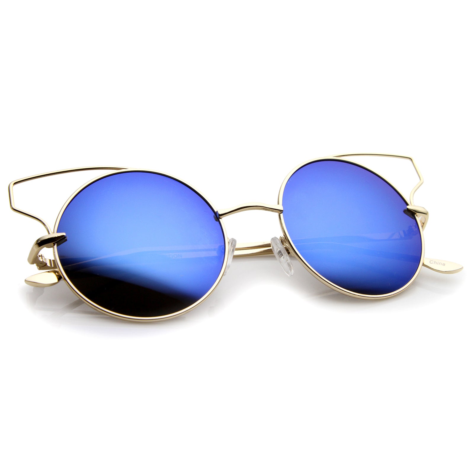 Gold / Blue Mirror