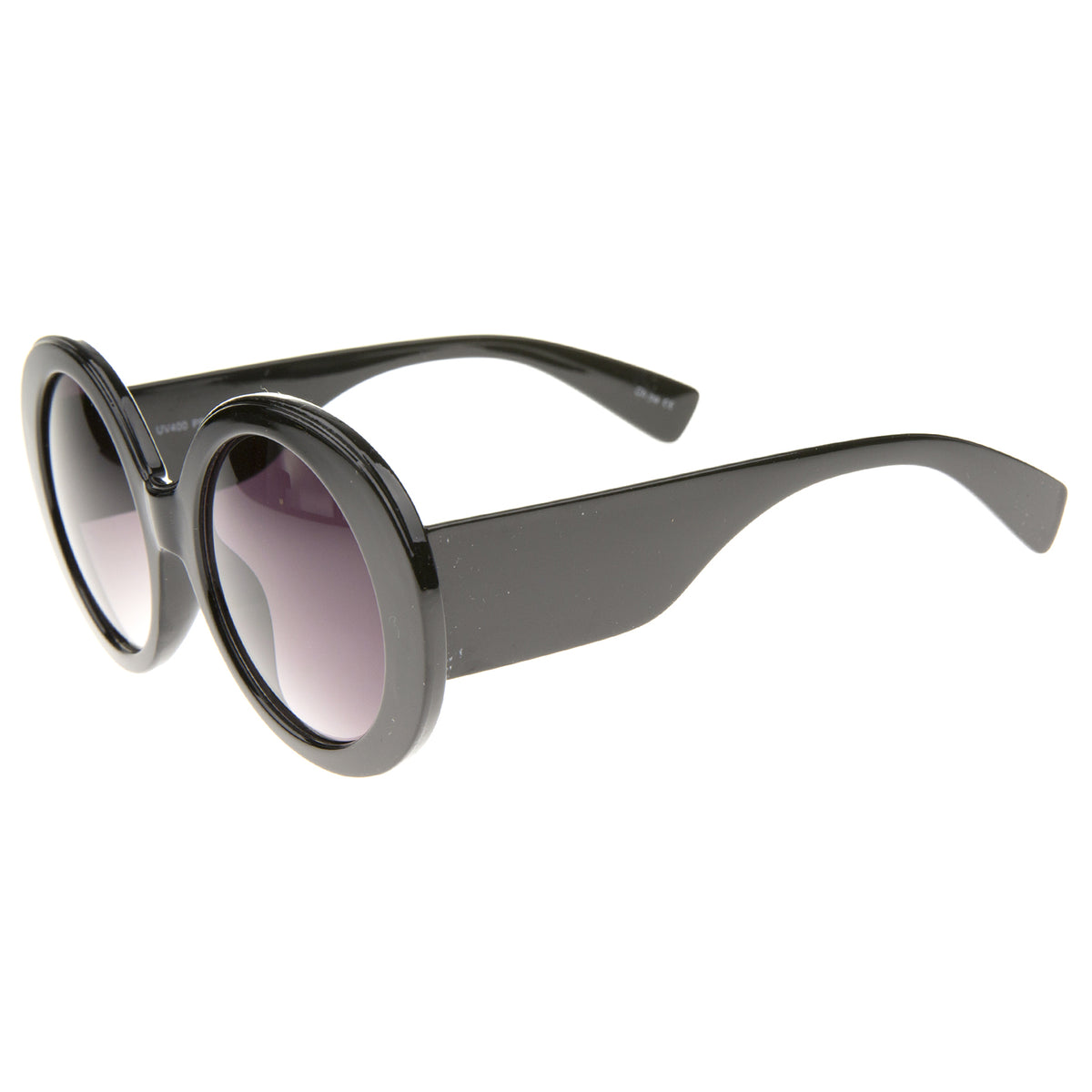 High Fashion Glam Chunky Round Oversize Sunglasses 50mm - sunglass.la