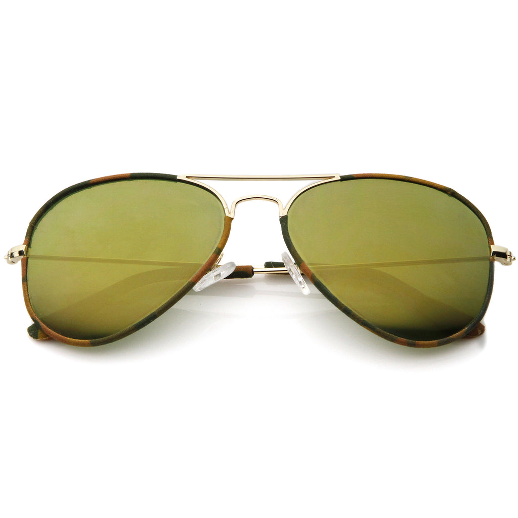 Gold-Brown-Camo / Green Mirror
