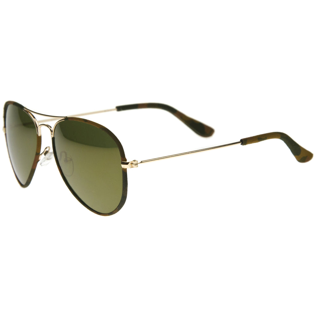Gold-Brown-Camo / Green Mirror