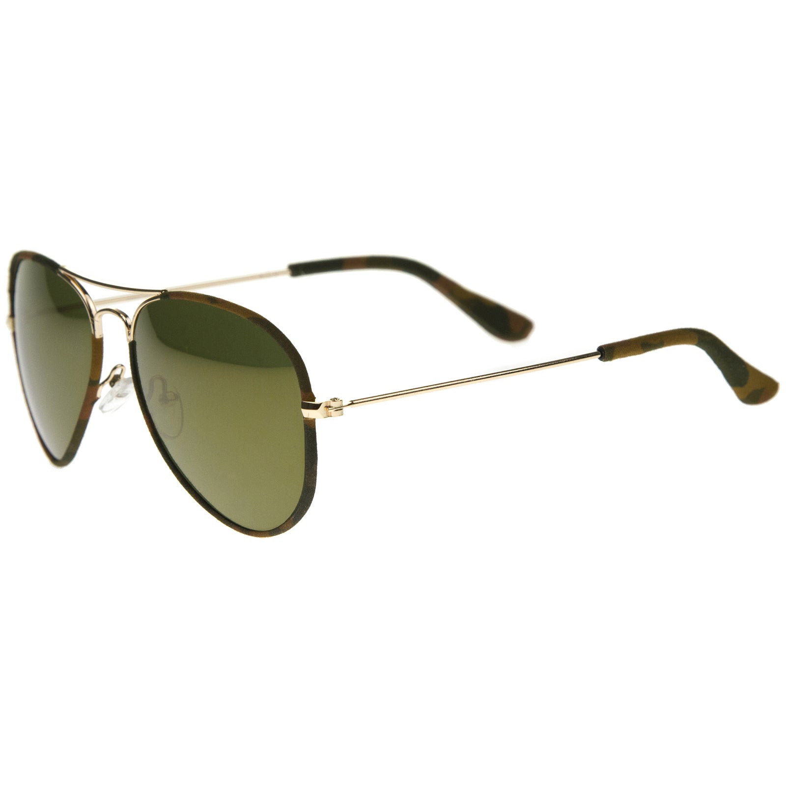 Gold-Brown-Camo / Green Mirror