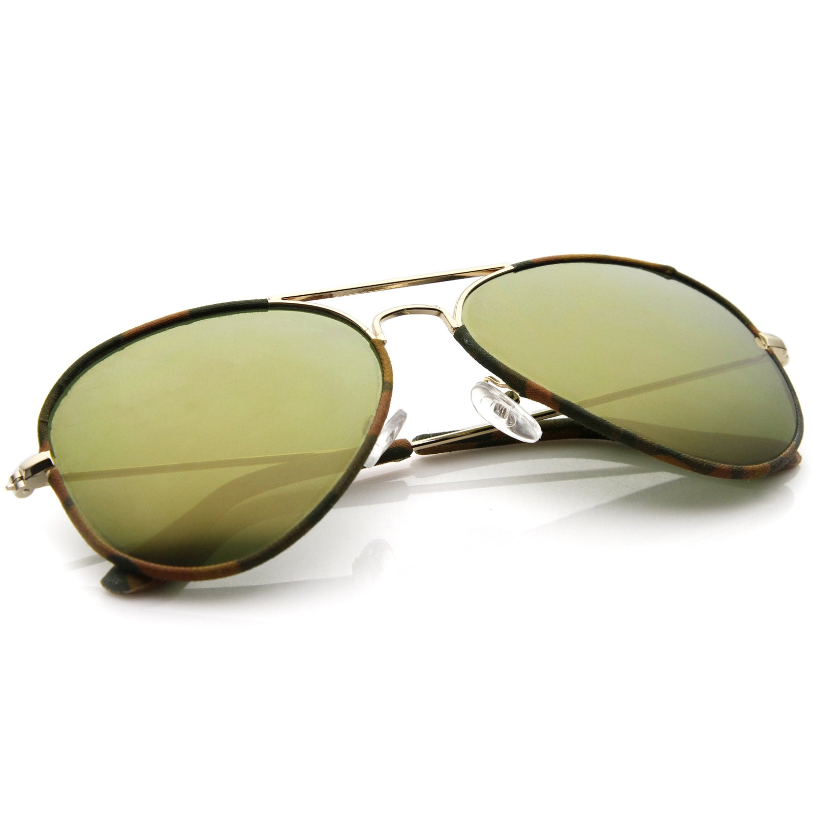 Gold-Brown-Camo / Green Mirror