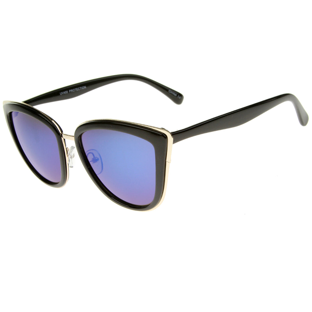 Black-Gold / Blue Mirror