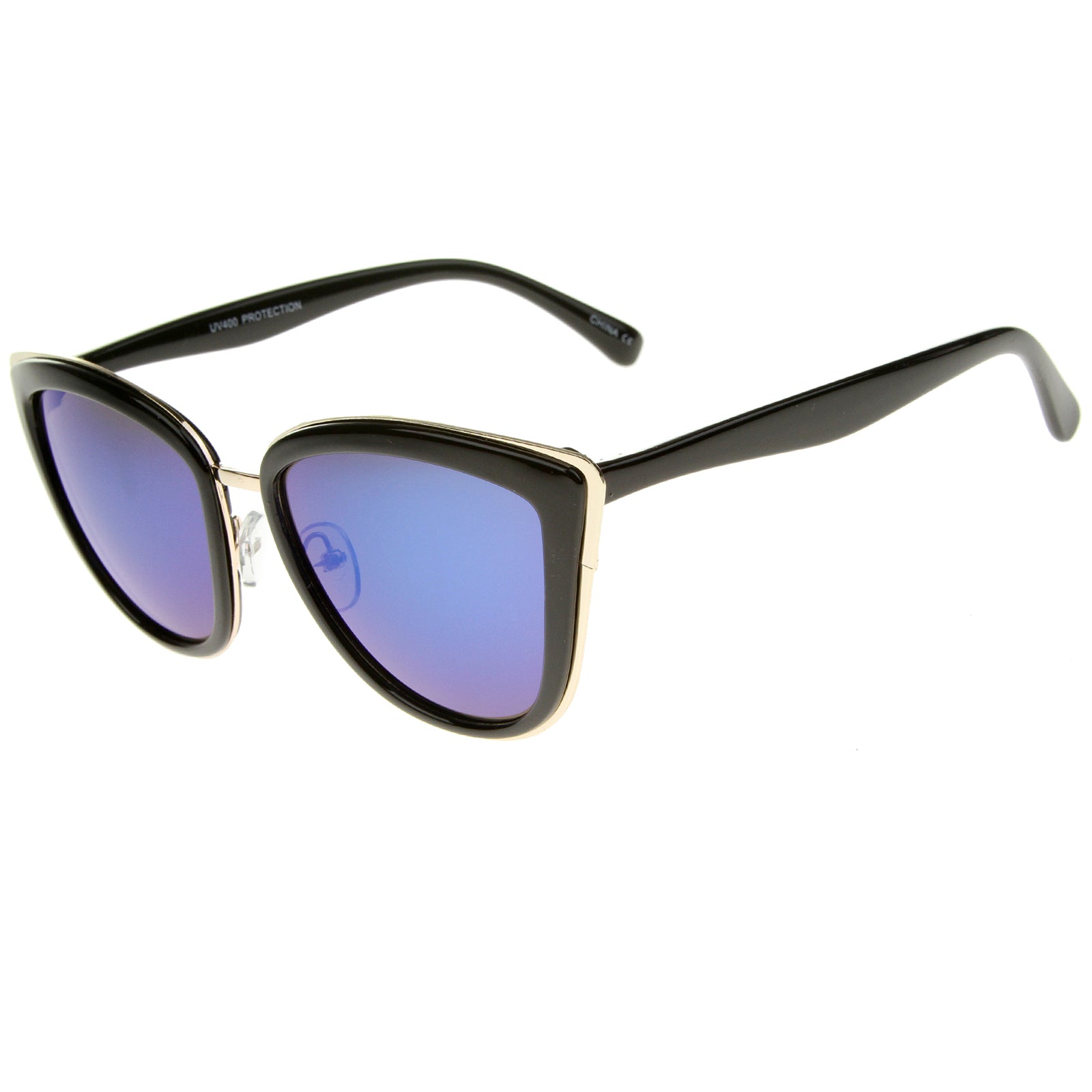 Black-Gold / Blue Mirror
