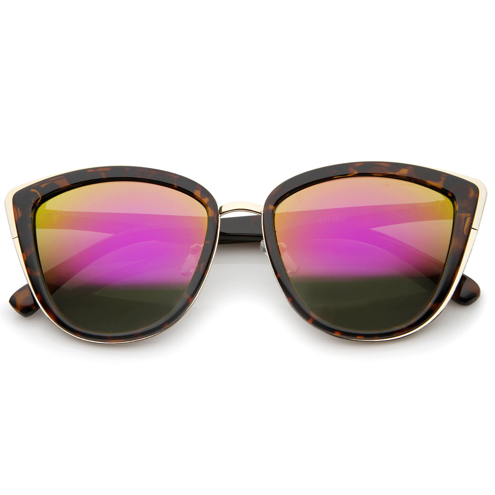 Tortoise-Gold / Pink Mirror