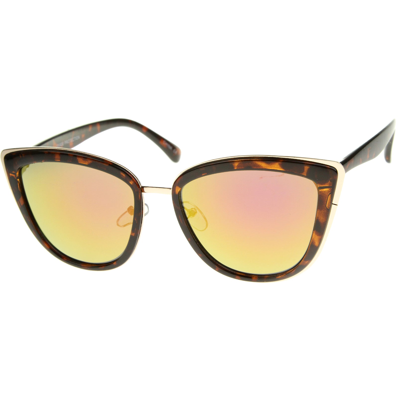 Tortoise-Gold / Pink Mirror