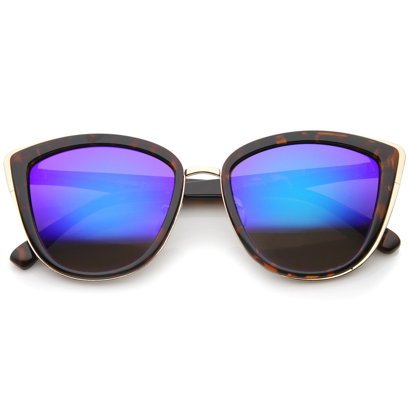 Tortoise-Gold / Purple Mirror