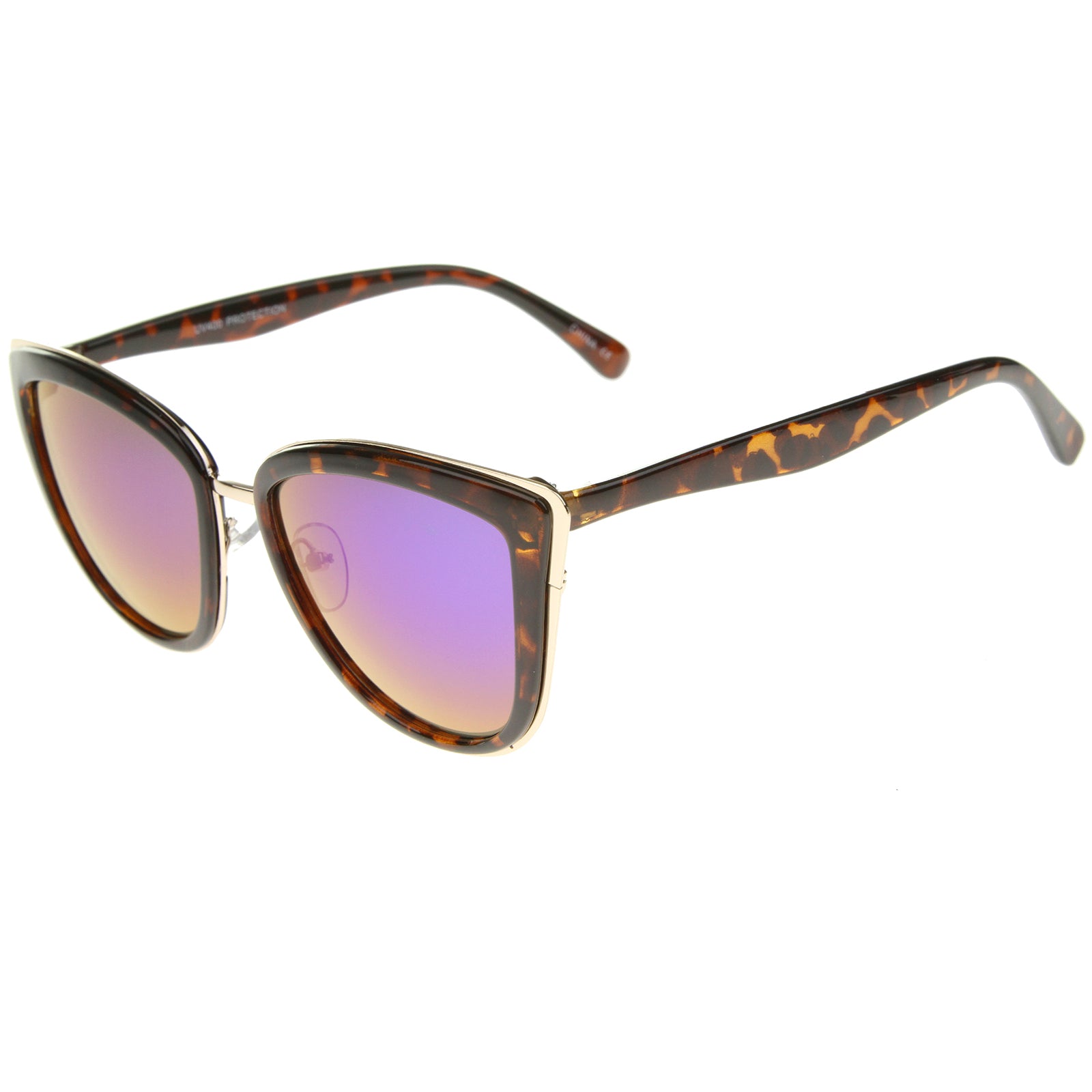 Tortoise-Gold / Purple Mirror