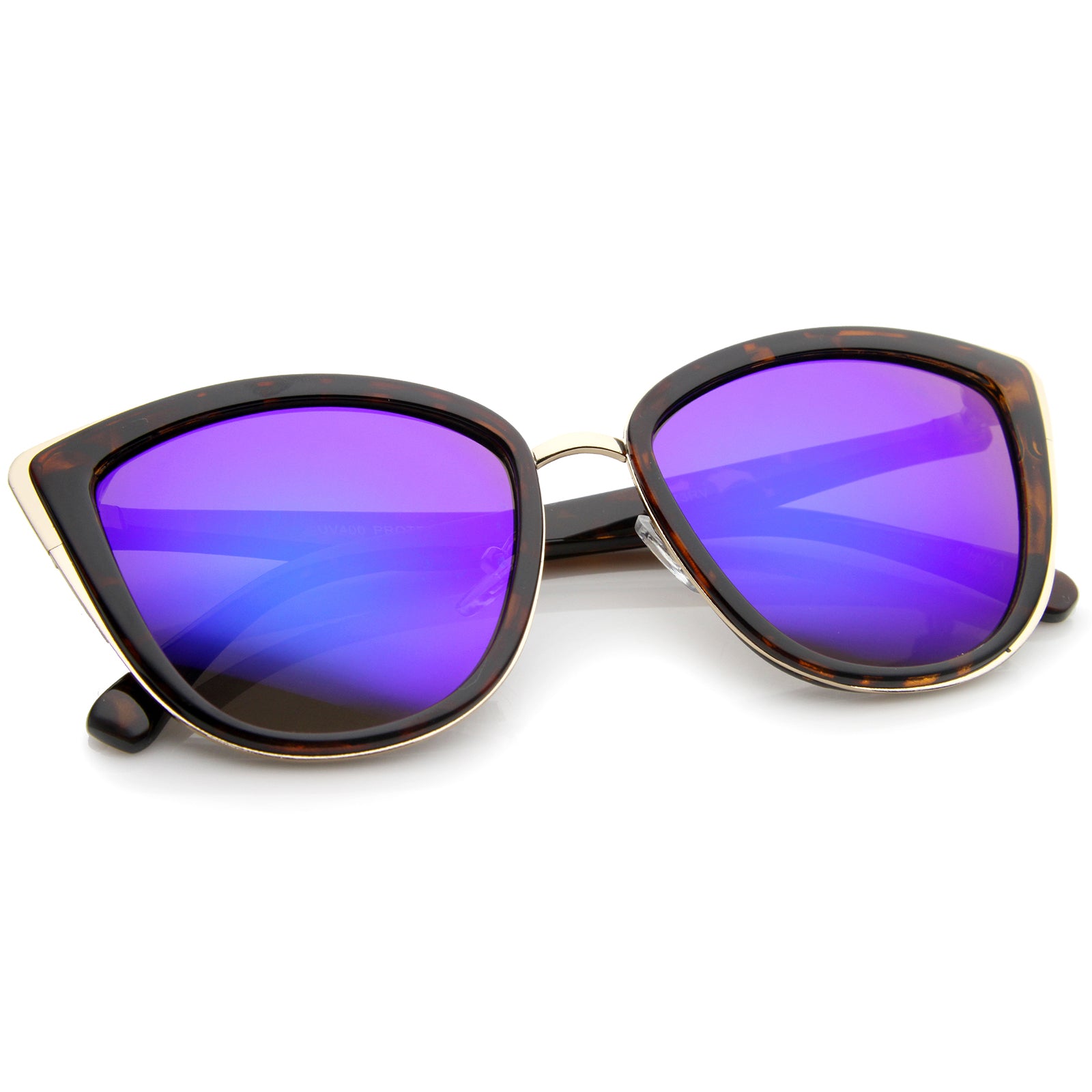 Tortoise-Gold / Purple Mirror
