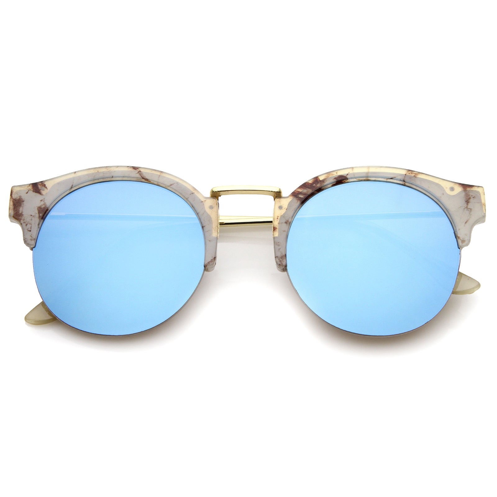 Frost-Marble-Gold / Blue Mirror