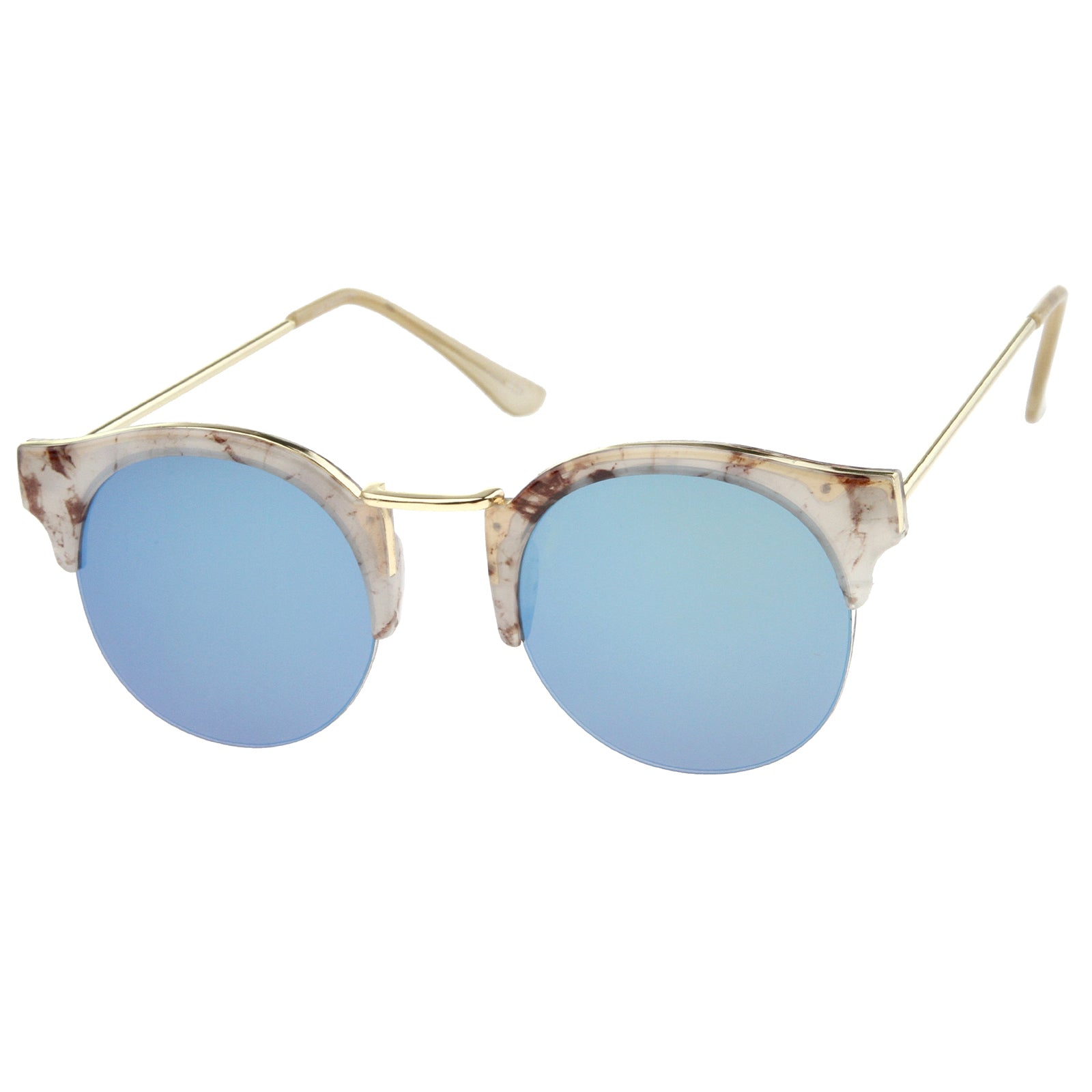 Frost-Marble-Gold / Blue Mirror