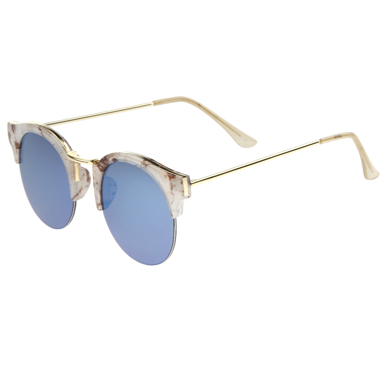 Frost-Marble-Gold / Blue Mirror