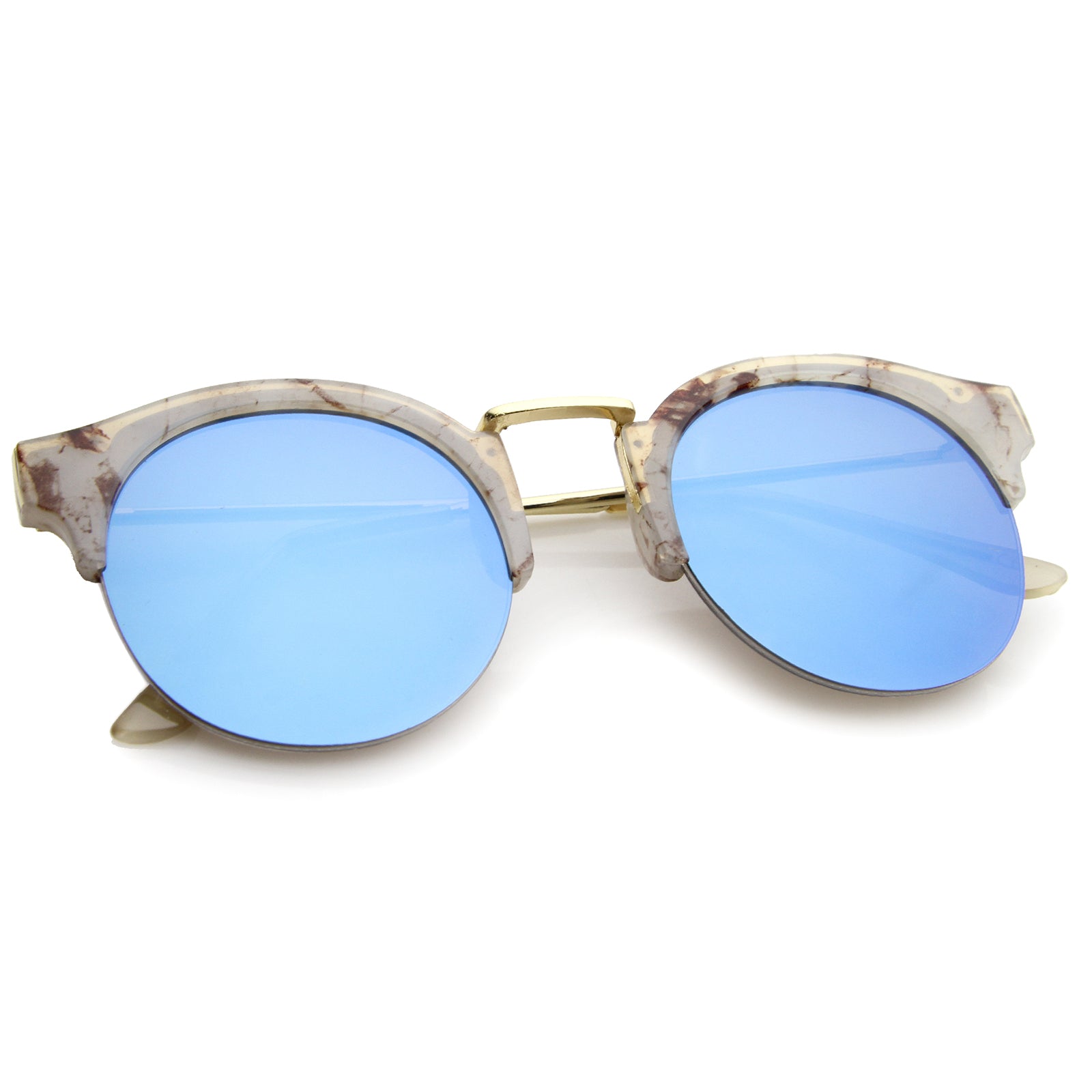 Frost-Marble-Gold / Blue Mirror