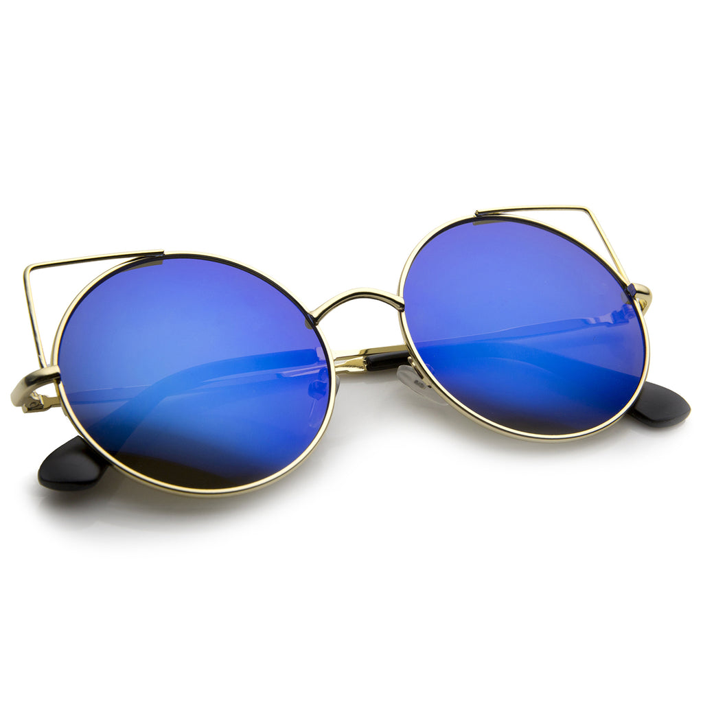 Gold / Blue Mirror