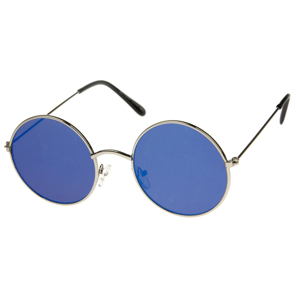 Silver / Blue Mirror