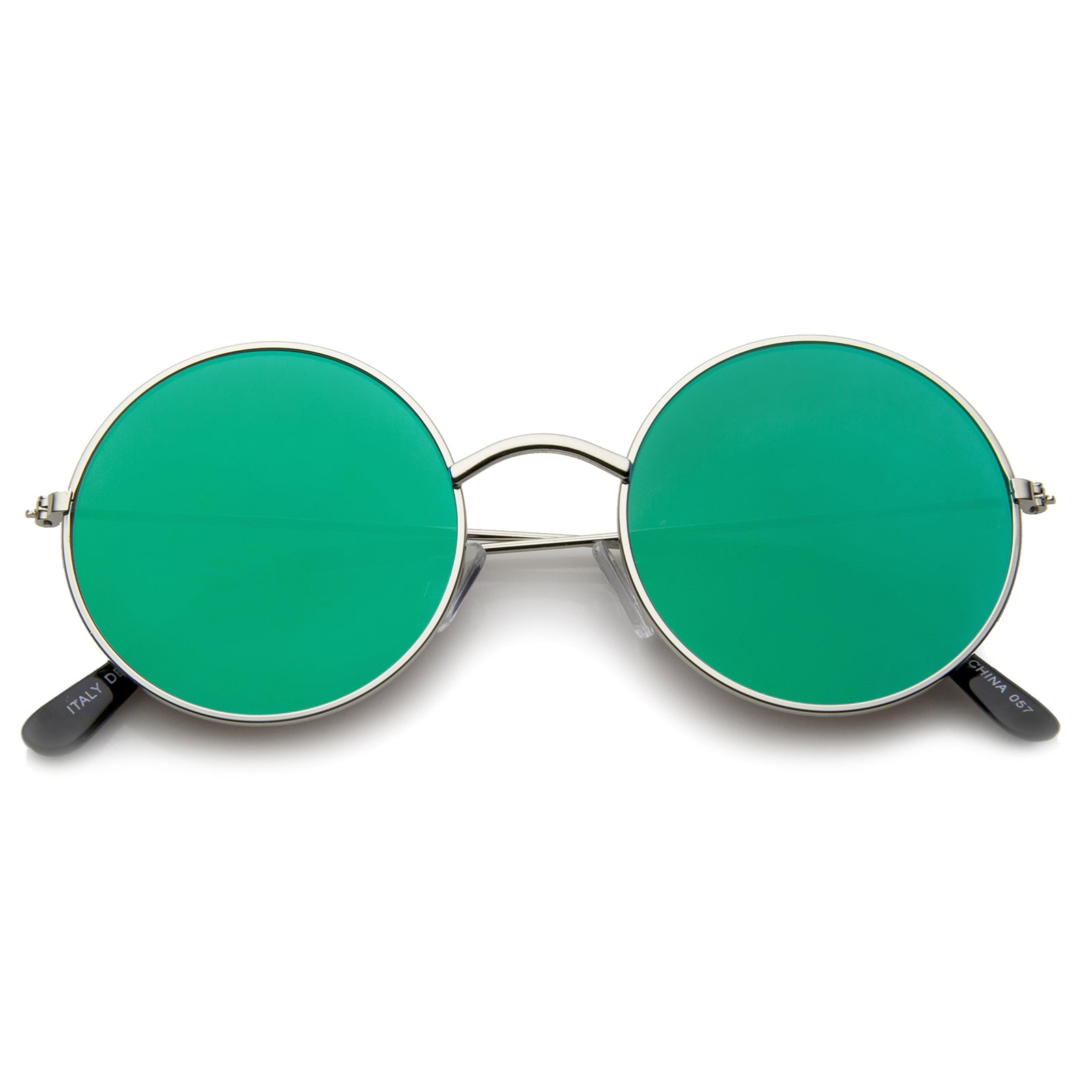 Silver / Green Mirror