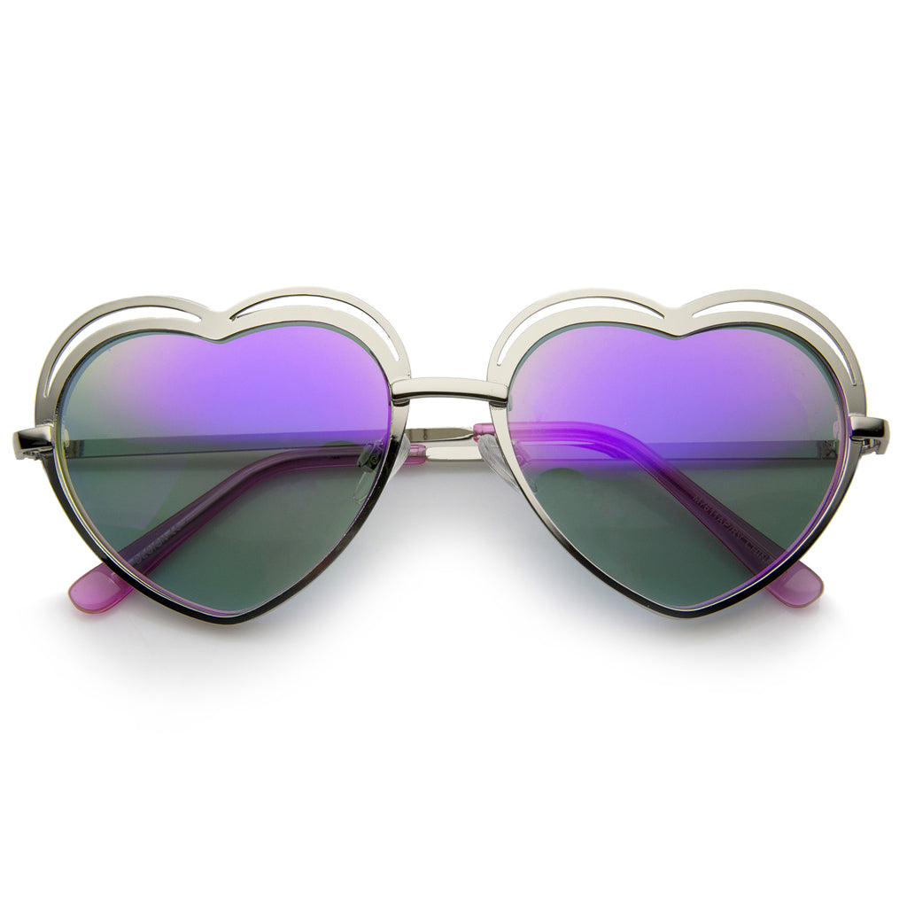Silver / Purple Mirror