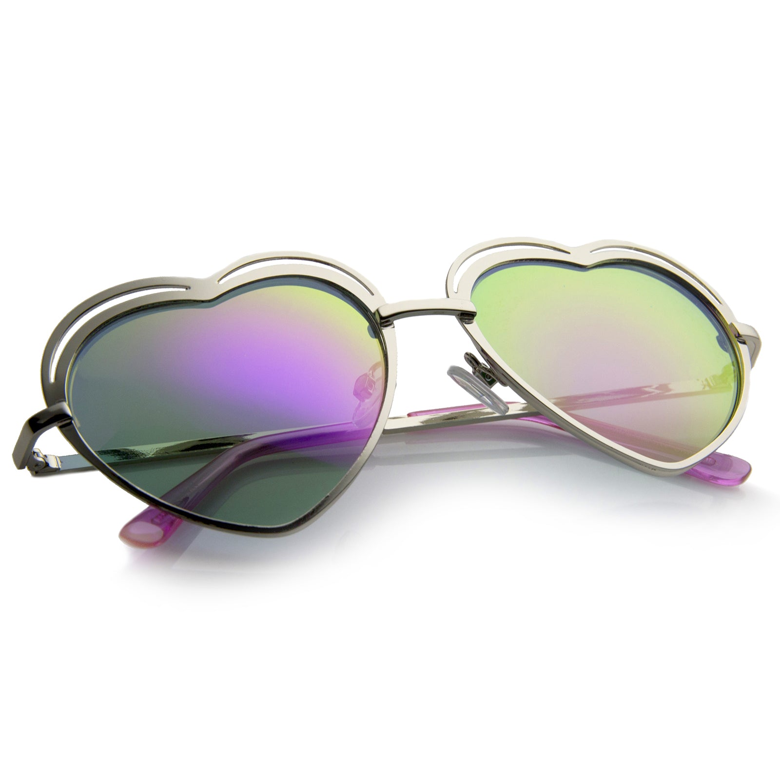 Silver / Purple Mirror