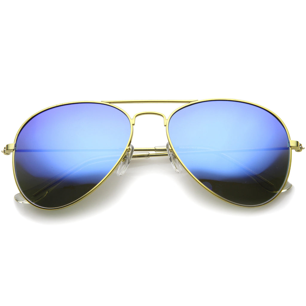 Gold / Blue Mirror