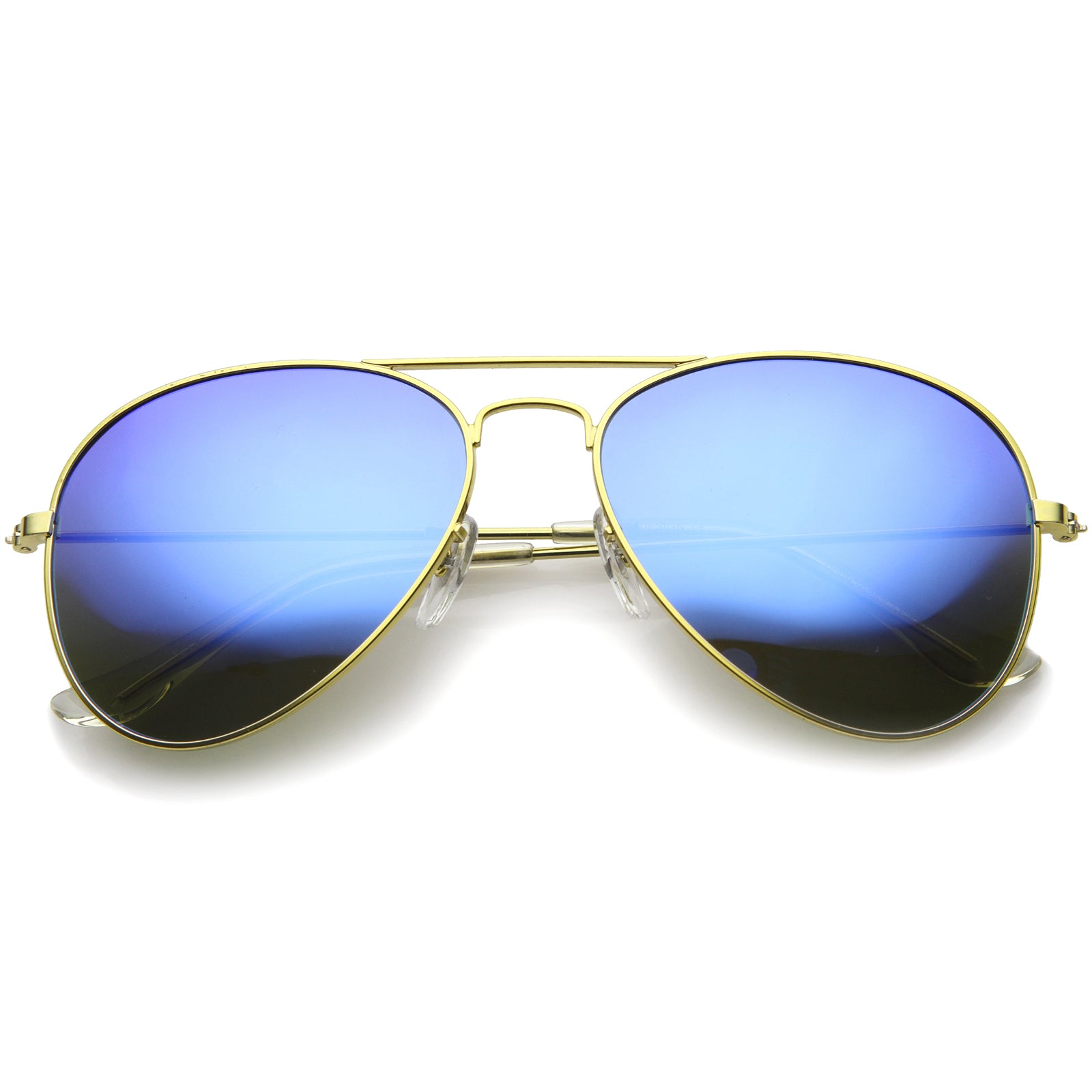 Classic Metal Aviator Sunglasses For Men Women Mirrored Multi