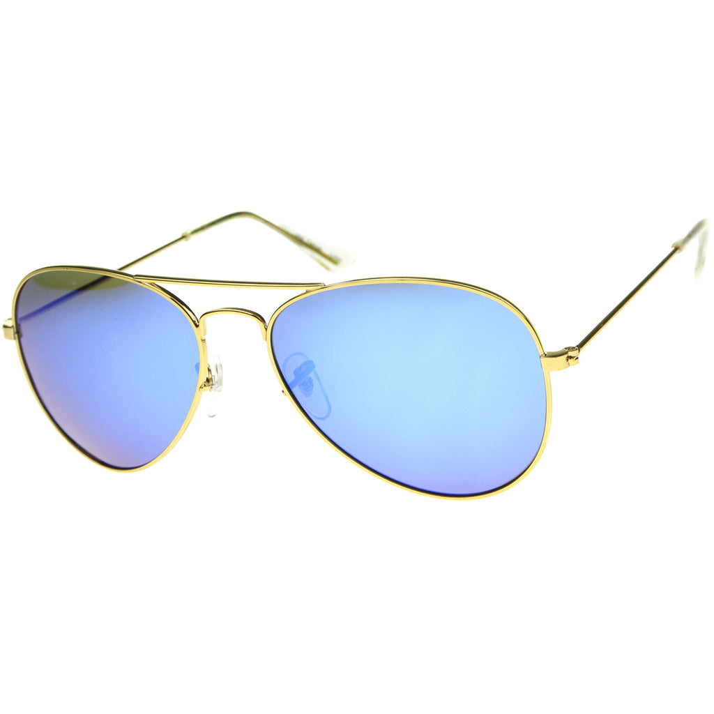 Gold / Blue Mirror