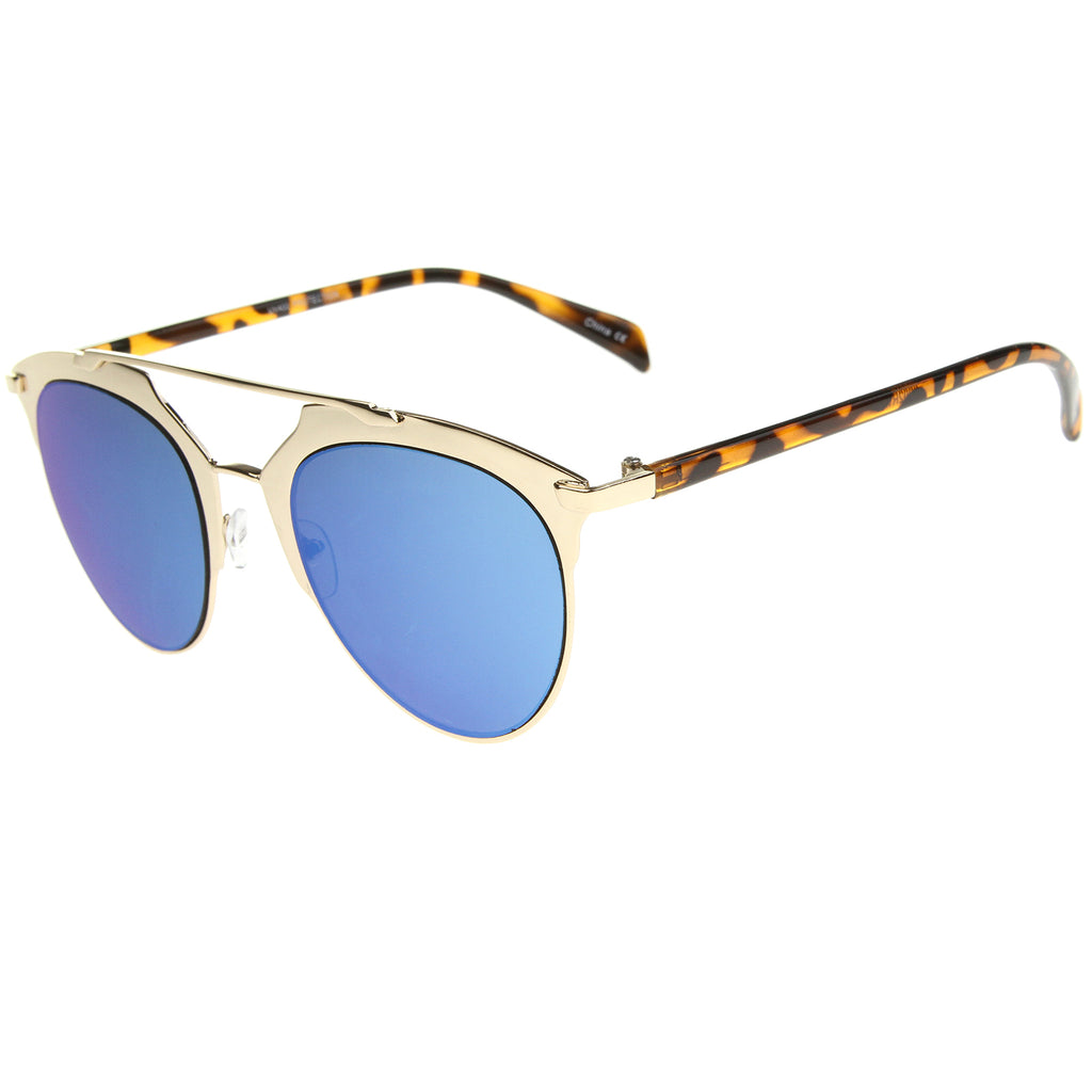 Gold / Blue Mirror