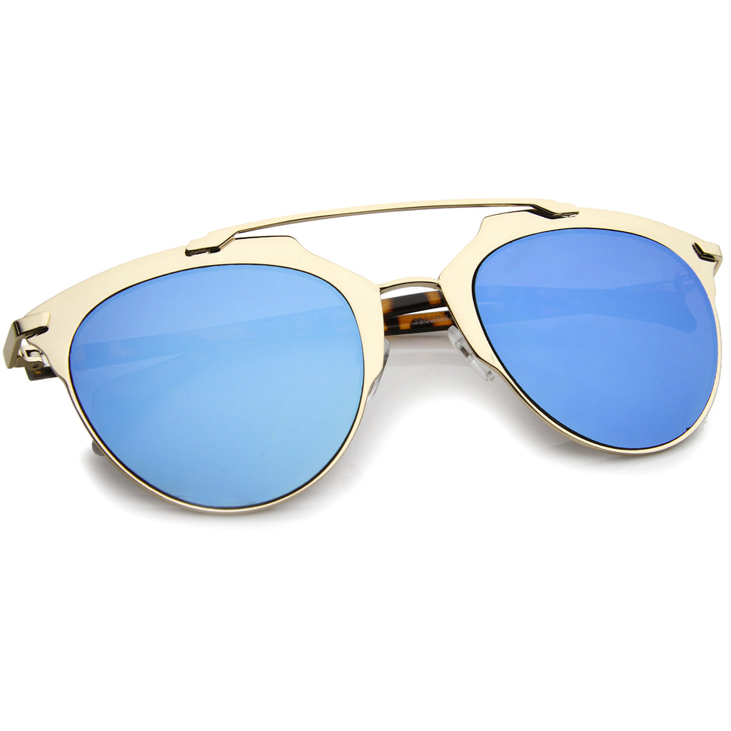 Gold / Blue Mirror