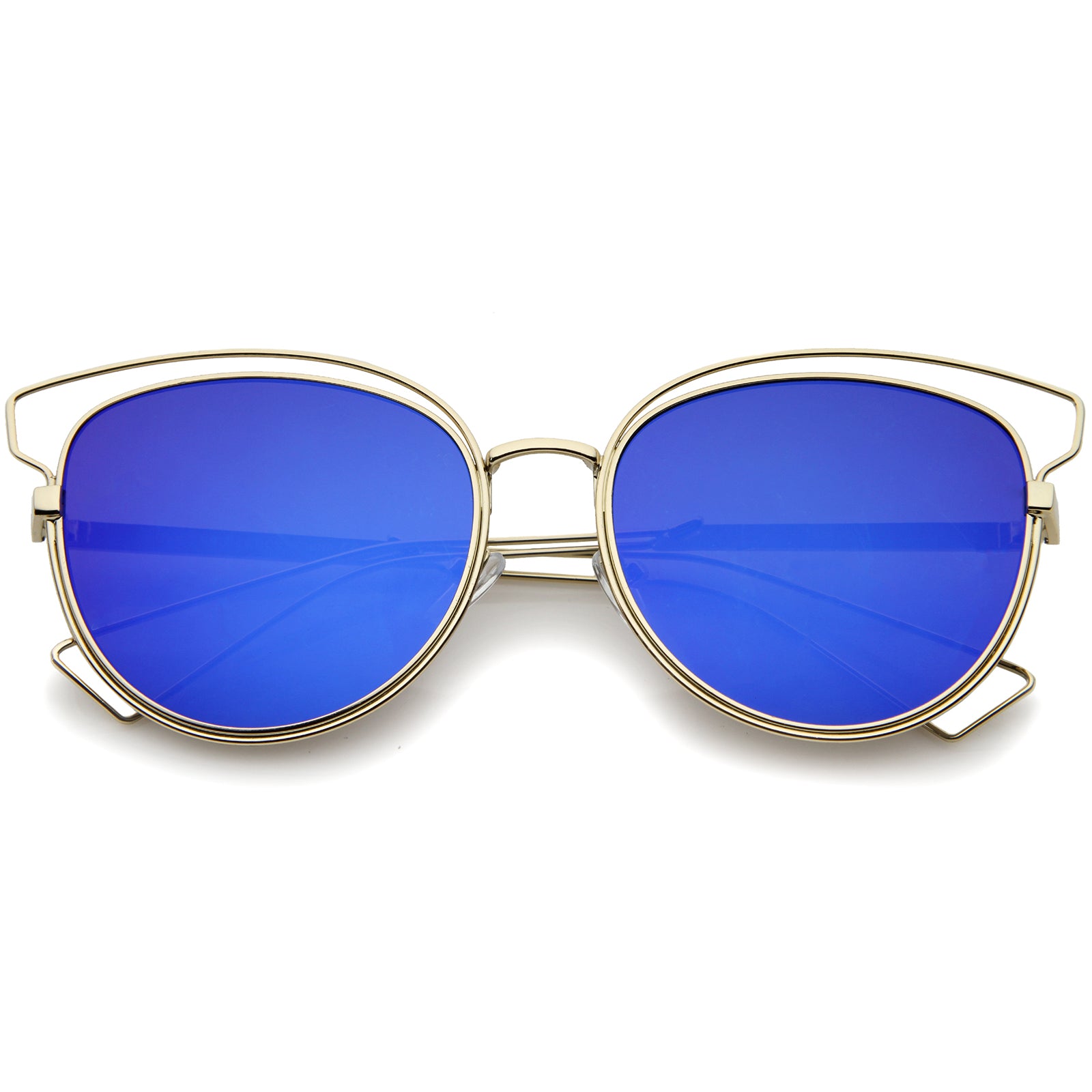 Gold / Blue Mirror