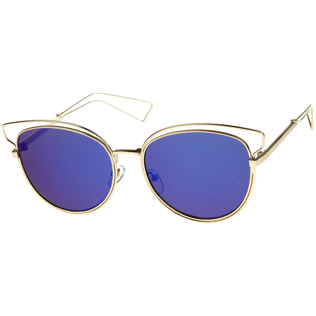 Gold / Blue Mirror