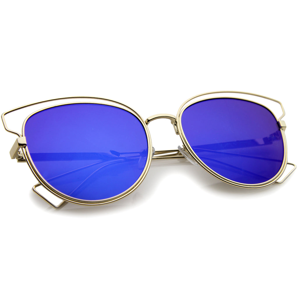 Gold / Blue Mirror