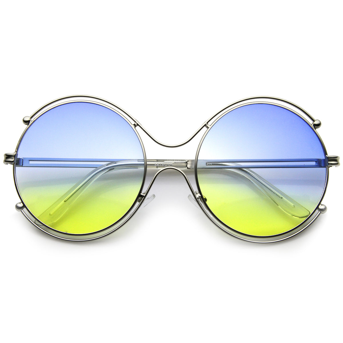 Silver / Blue-Yellow