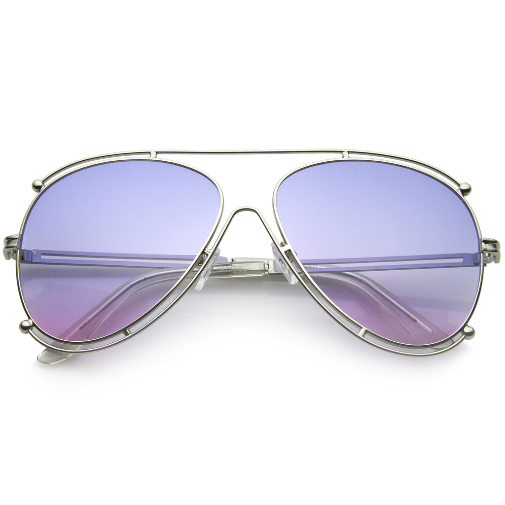 Silver / Blue-Purple
