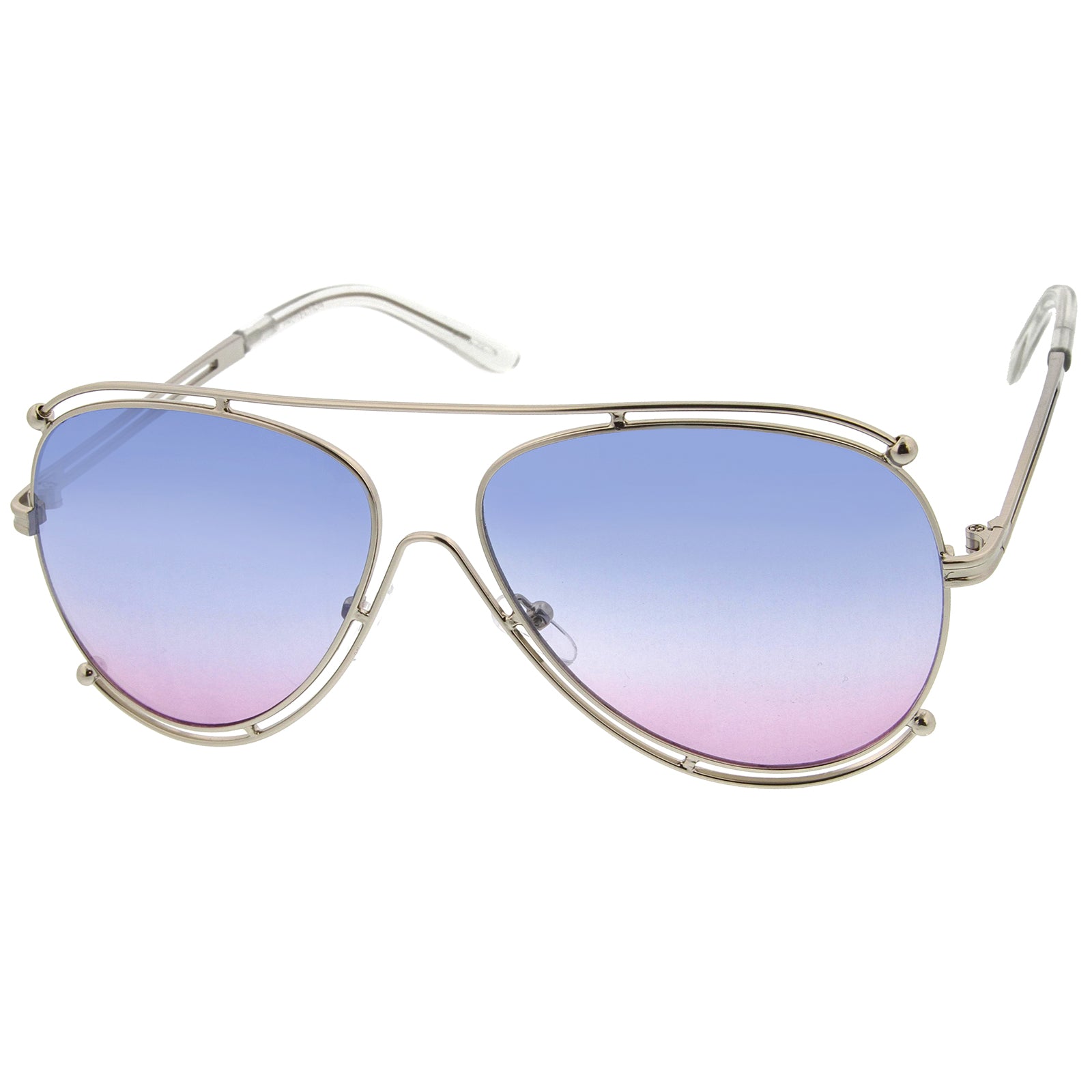 Silver / Blue-Purple