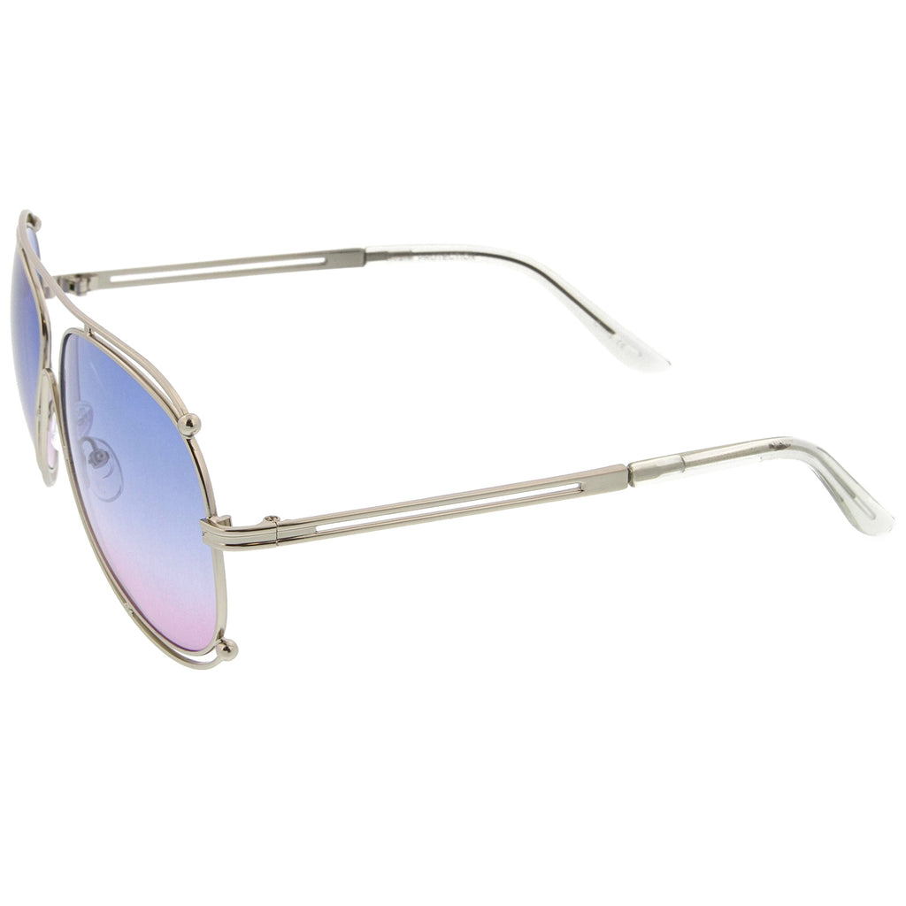 Silver / Blue-Purple