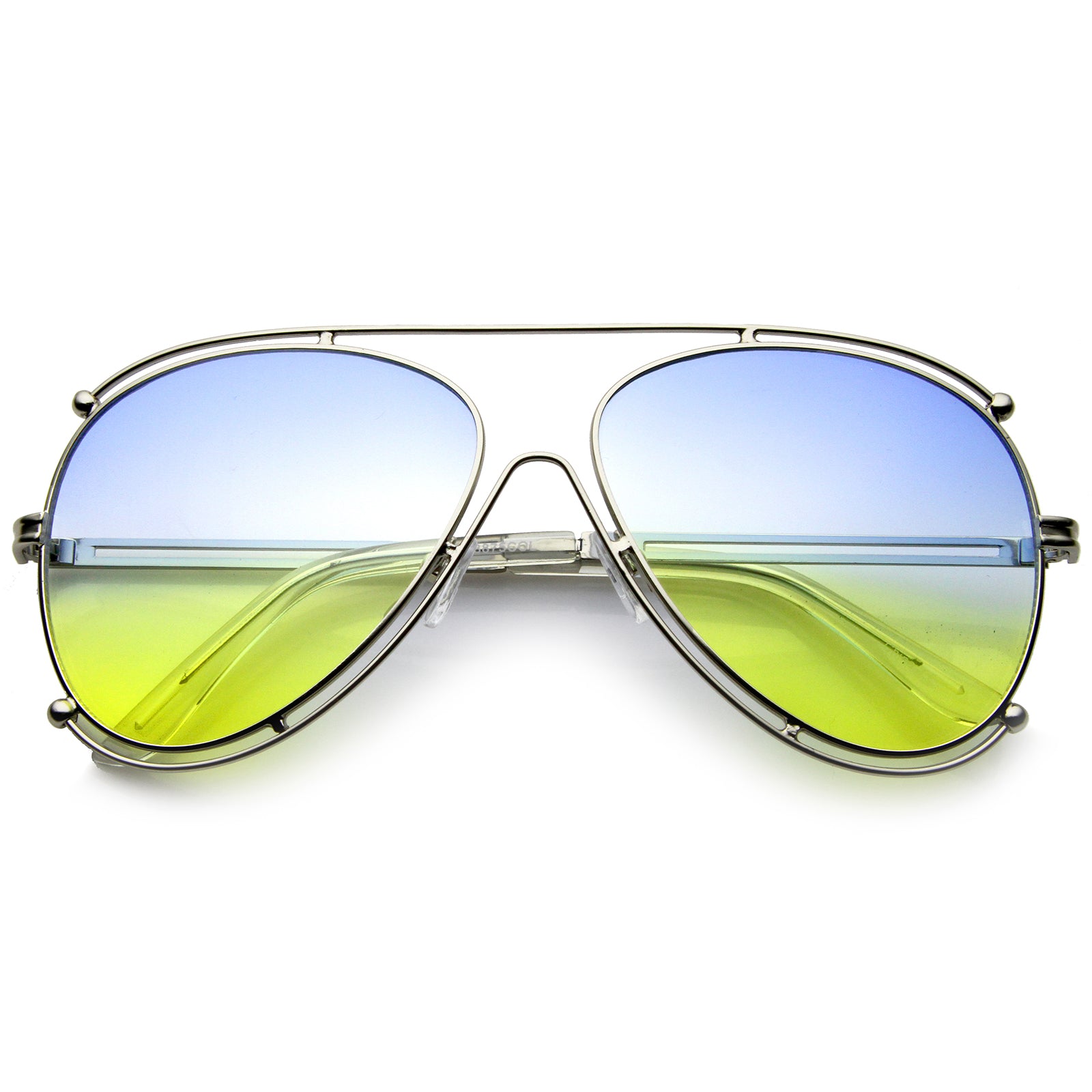 Silver / Blue-Yellow