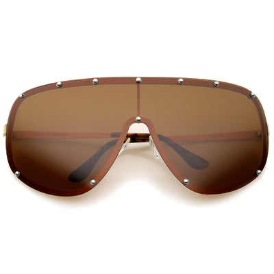 Top Gun Polarized Aviator Rivet Sunglasses