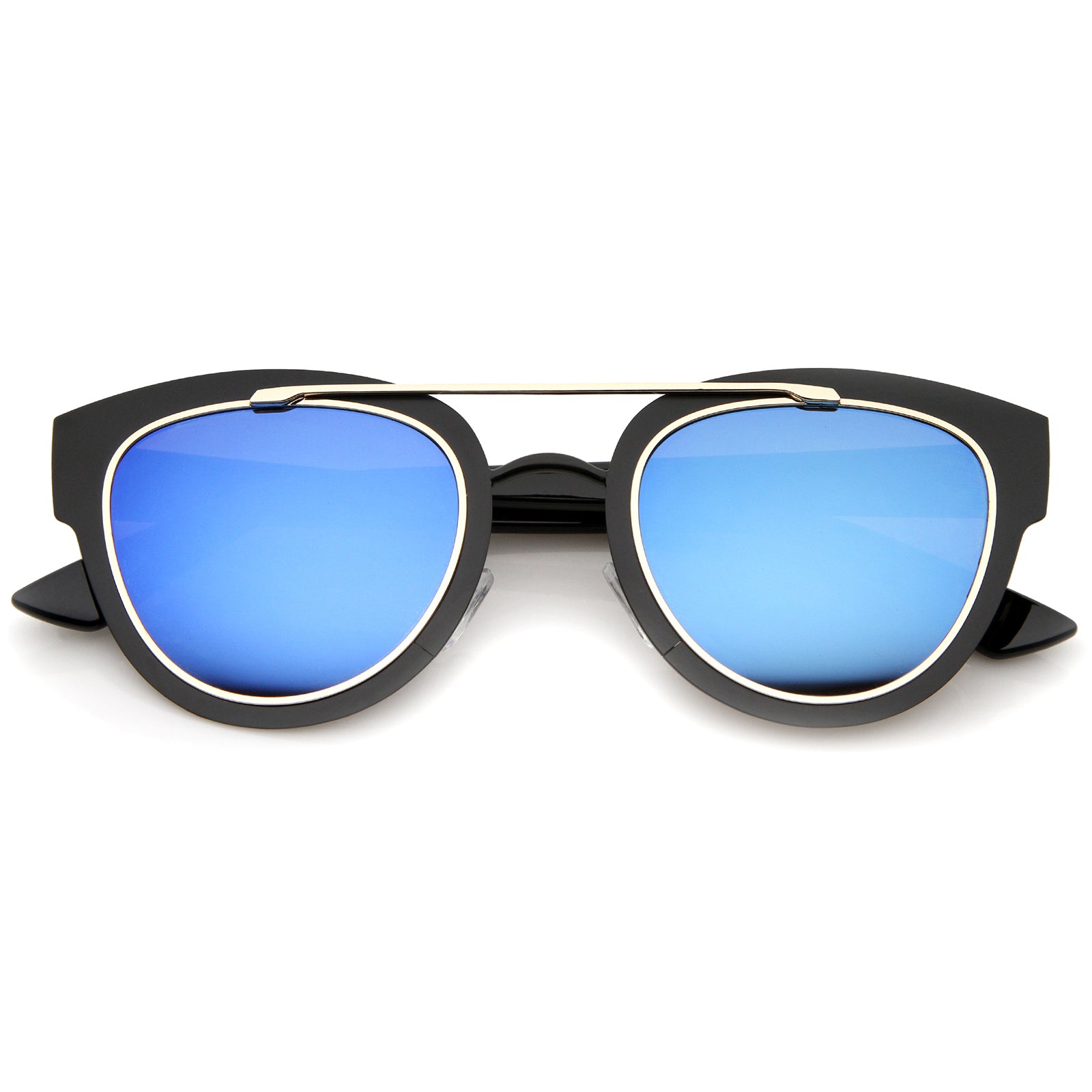 Black-Gold / Blue Mirror