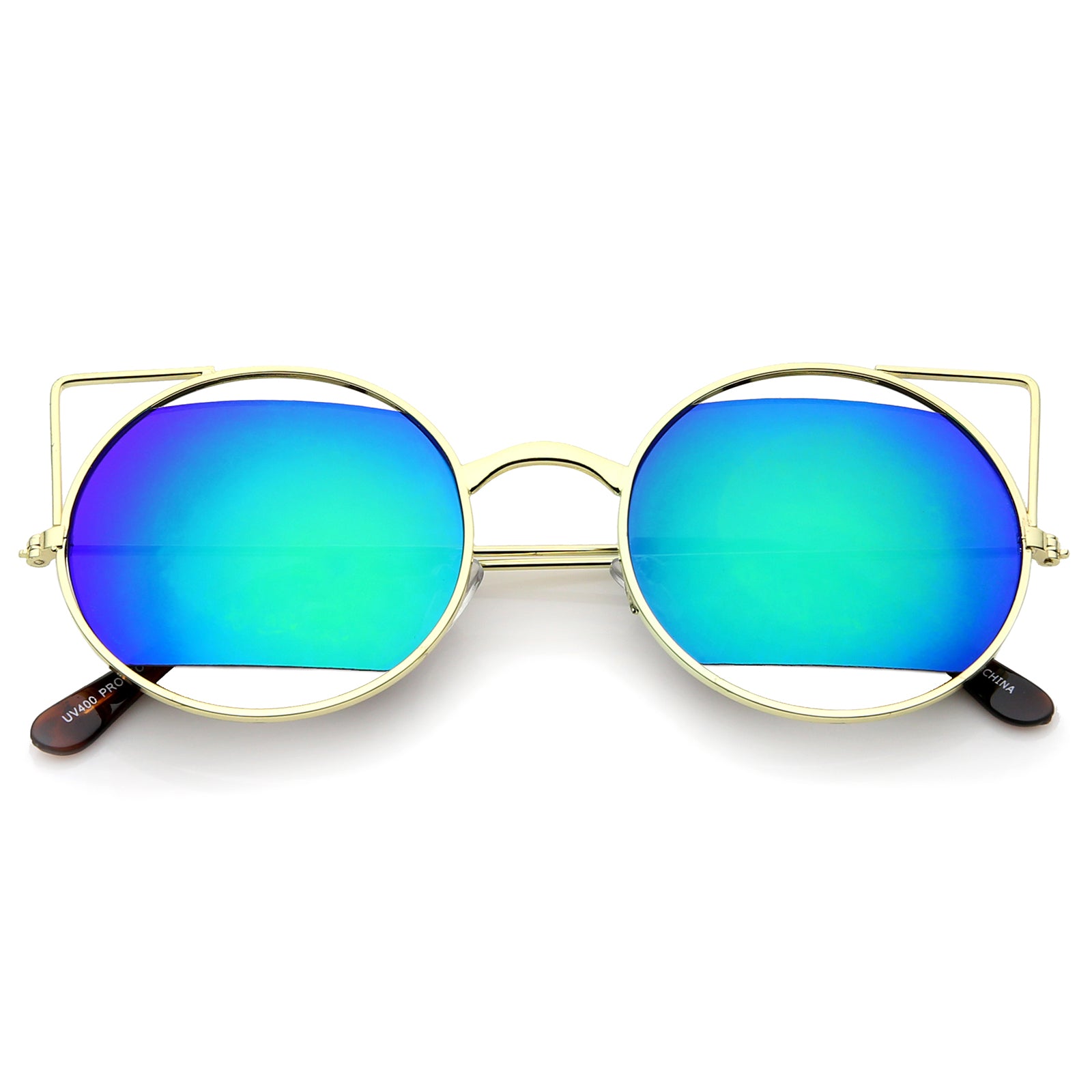 Gold / Green-Blue Mirror