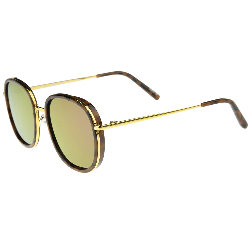 Tortoise-Gold / Purple Mirror