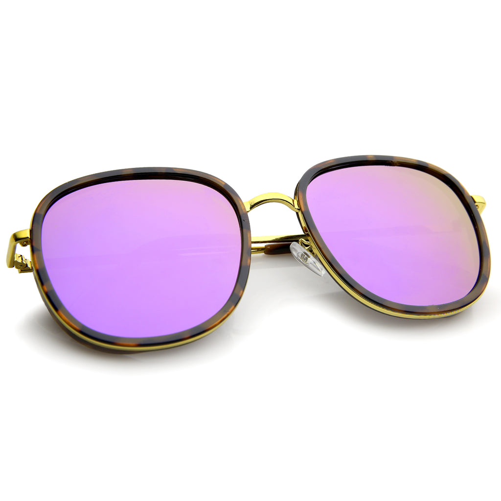 Tortoise-Gold / Purple Mirror