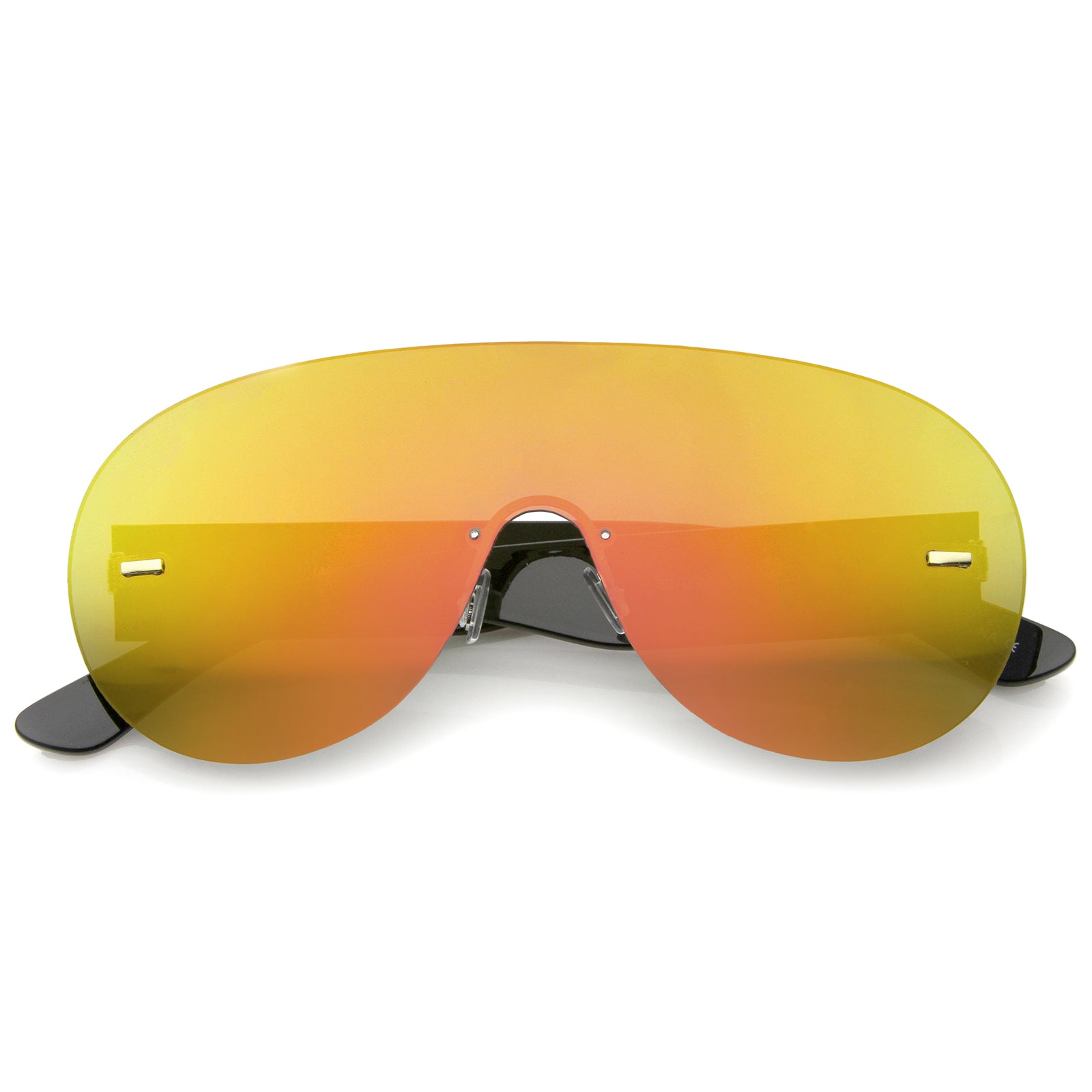 Unique Cross-Bar Mirrored Sheild Sunglasses Unique Cross-Bar Mirrored Sheild Sunglasses