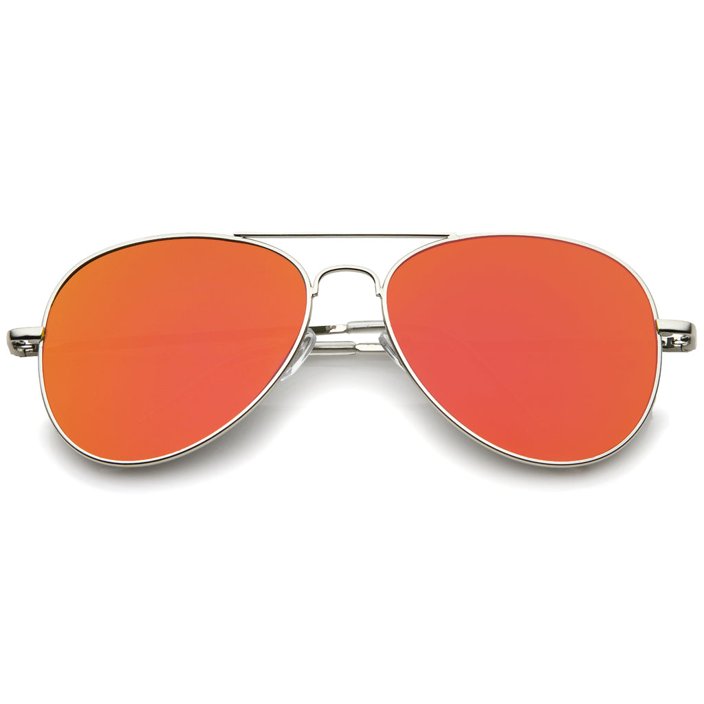 Silver / Orange Mirror