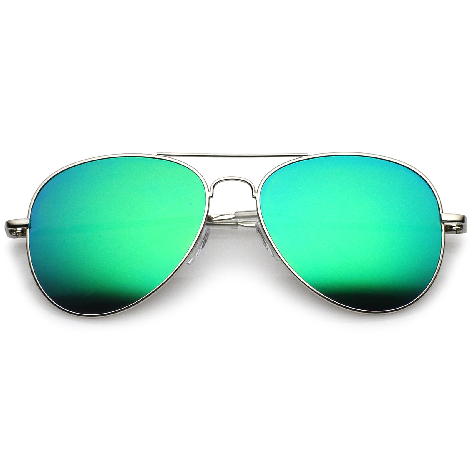 Silver / Green Mirror