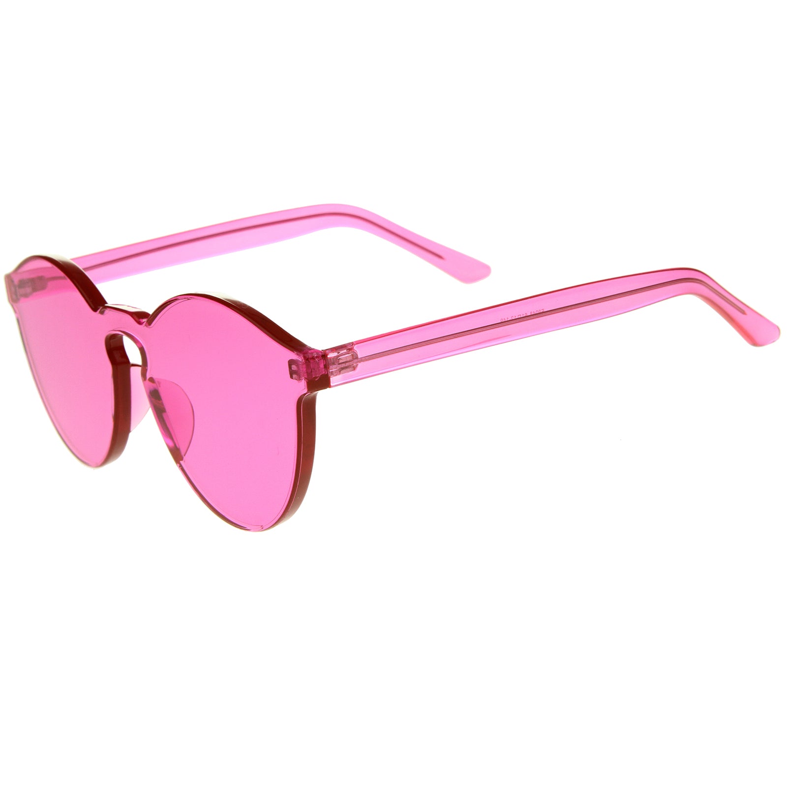 grinderPUNCH Tinted Colorful Lens Rimless Sunglasses - Transparent Squ