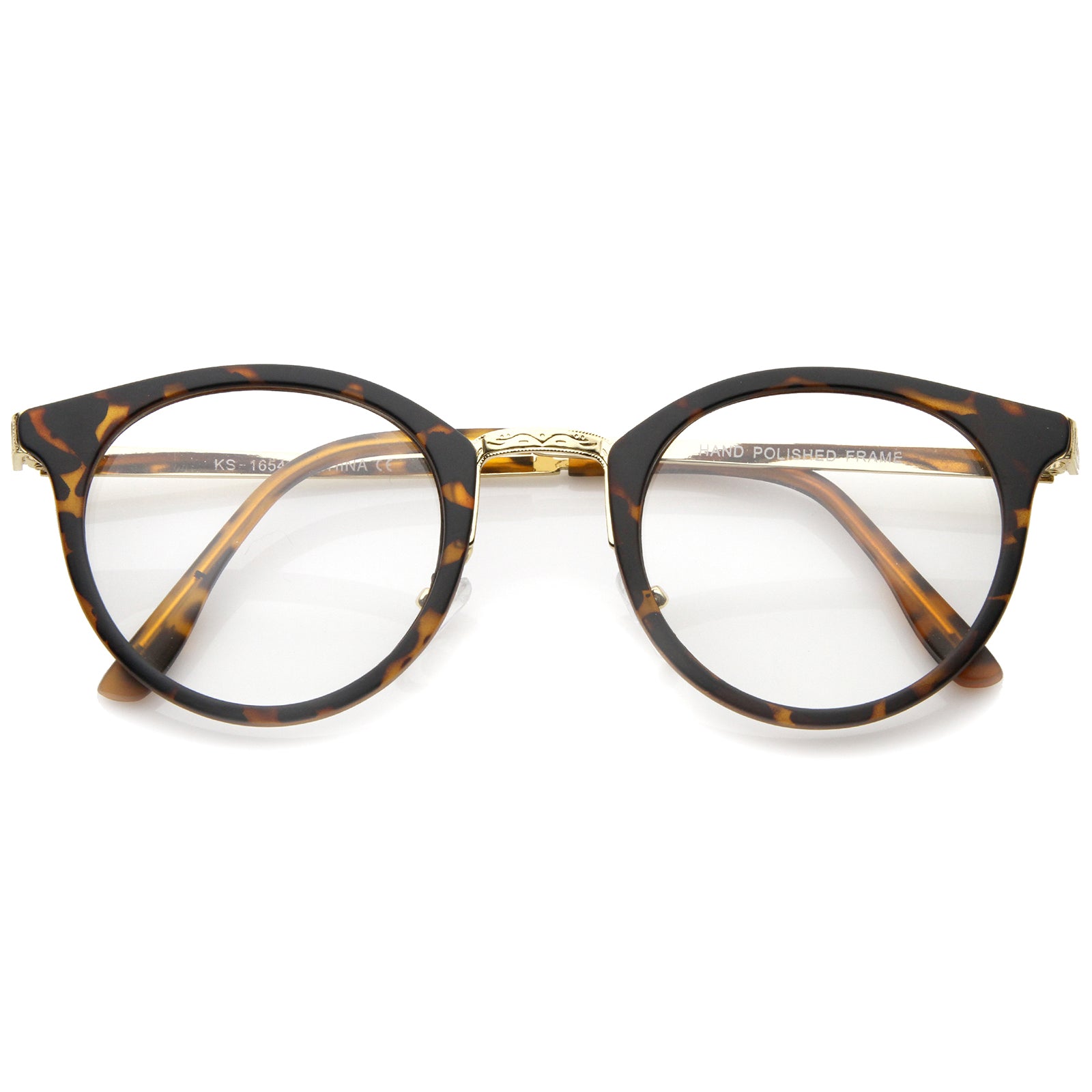Matte Tortoise-Gold / Clear