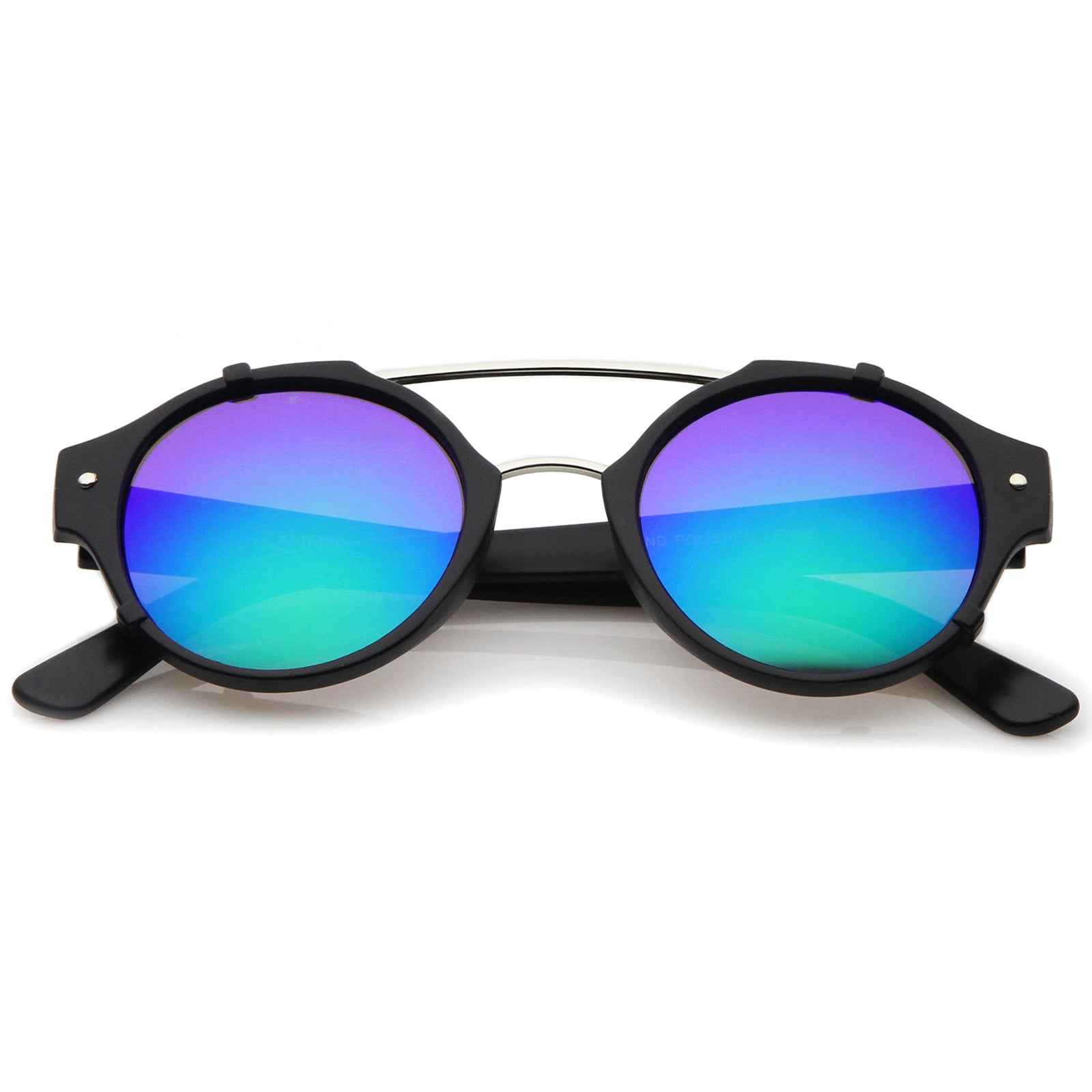 Black-Silver / Green-Blue Mirror