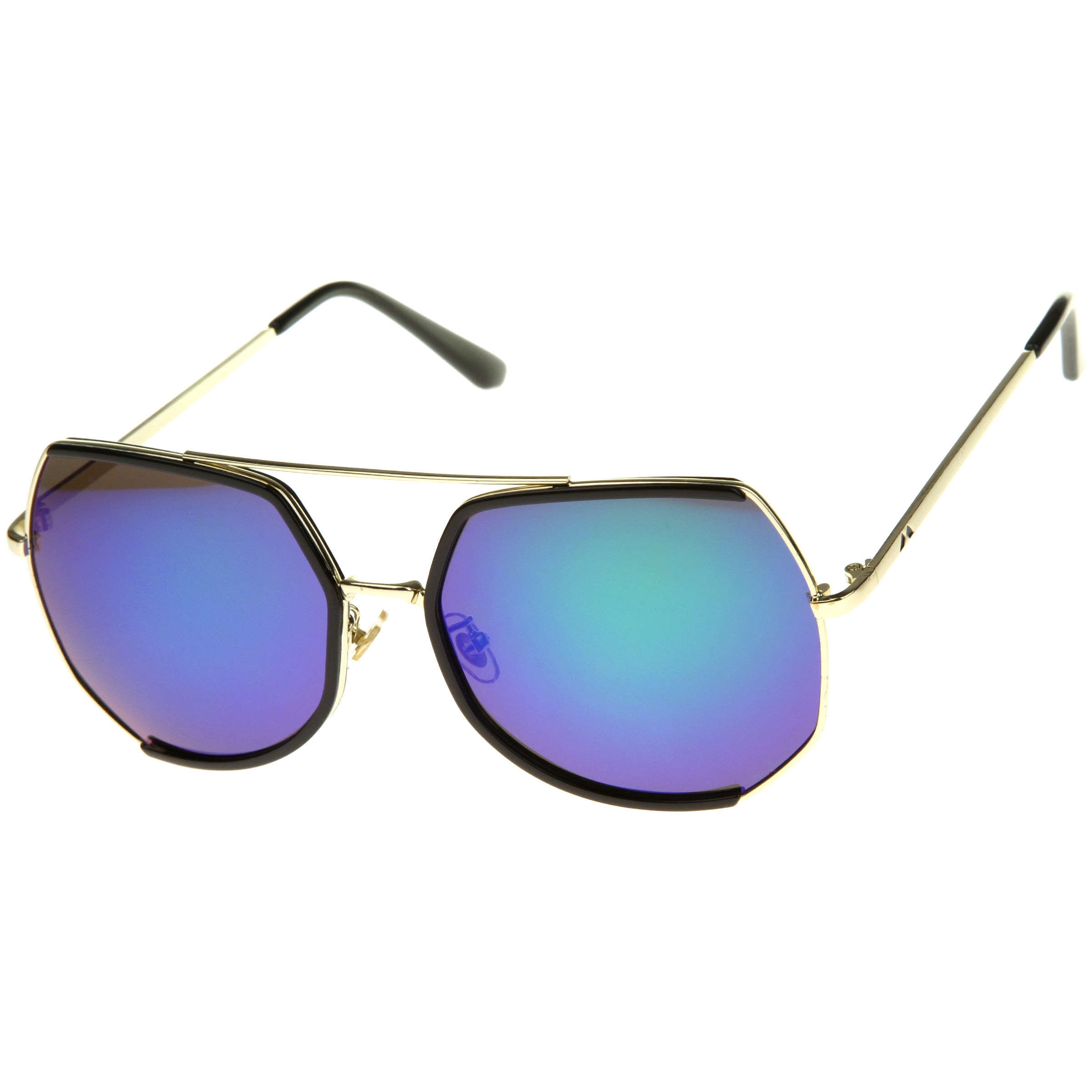 Black-Gold / Green Mirror